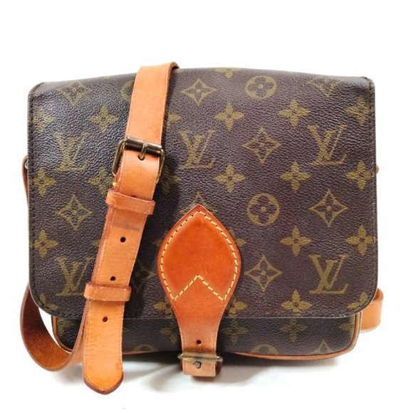 Louis Vuitton Handbags - 100% Authentic Louis Vuitton Cartouchiere MM Brown Monogram Crossbody Bag